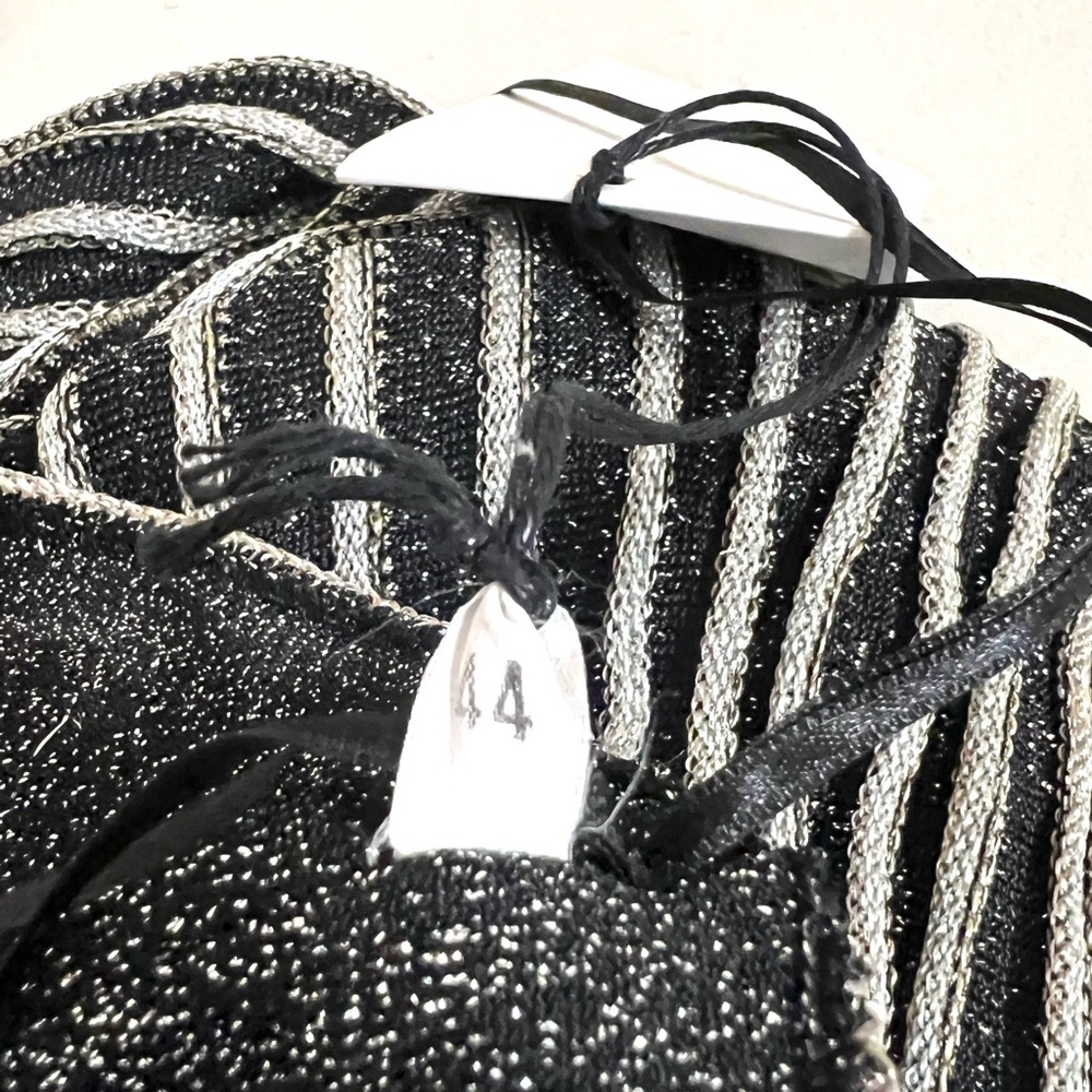 M by Missoni Zig Zag Metallic Midi Skirt Size 8 New - Picture 14 of 17